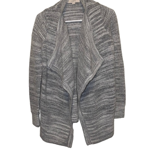 Loft Women Draped Open Front Cardigan Sweater Size S ! - Picture 2 of 6